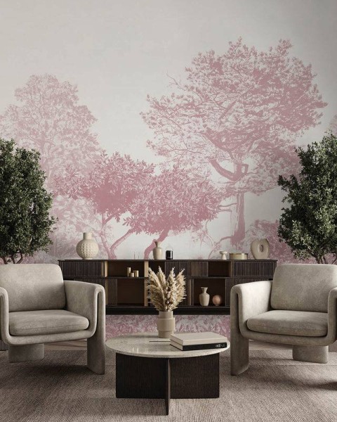 Classic Hua Trees Burgundy | Sian Zeng