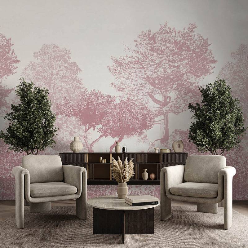 Classic Hua Trees Burgundy | Sian Zeng