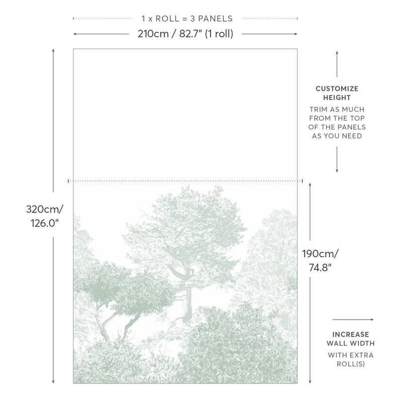 Classic Hua Trees Green | Sian Zeng