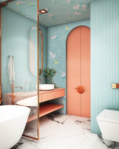 Floral Bath Blue | Sian Zeng