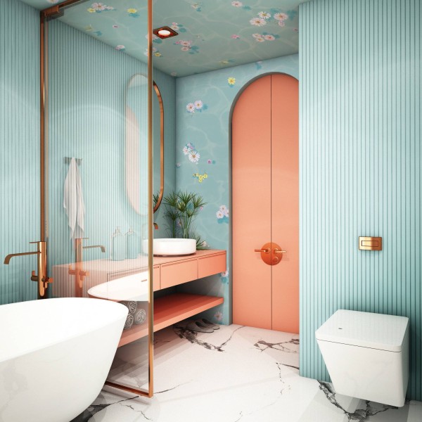 Floral Bath Blue | Sian Zeng