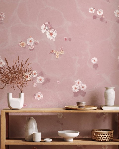 Floral Bath Blush Wallpaper | SIAN ZENG