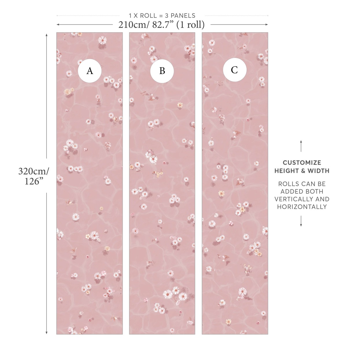 Floral Bath Blush Wallpaper | SIAN ZENG