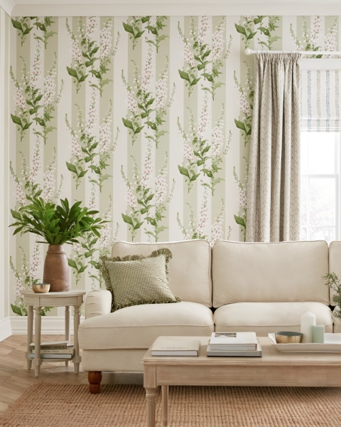 Graham & Brown | Foxglove Stripe Wallpaper