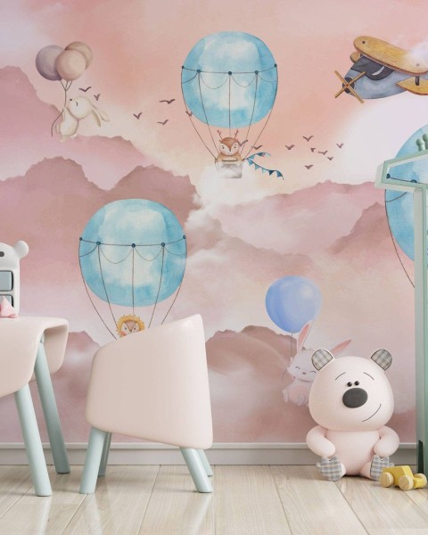 TM | Hot Air Balloon in Pink | MUR7258A