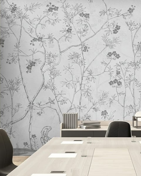 Honpo IM | Paradise | Monochrome Chinoiserie Forest