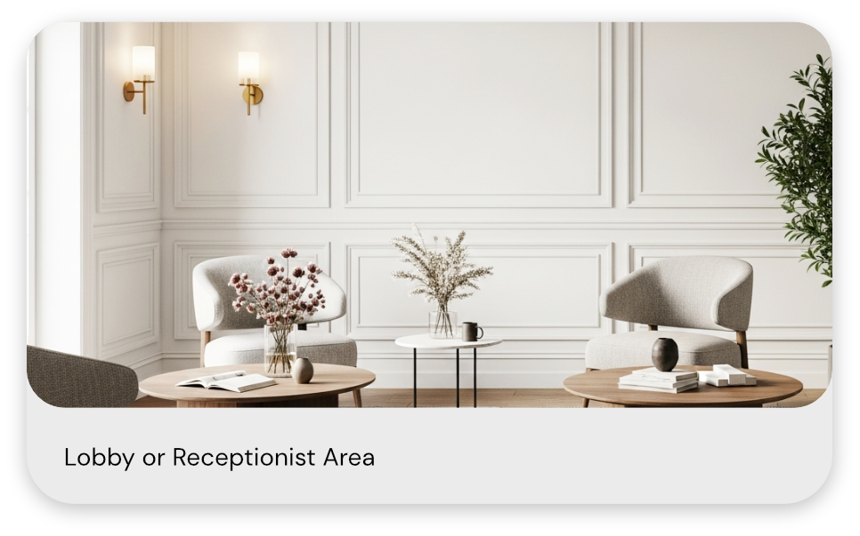 Lobby or receptionist area