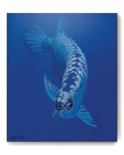 Frame - Water world blue arowana fish