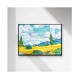 Frame - windy wheat field