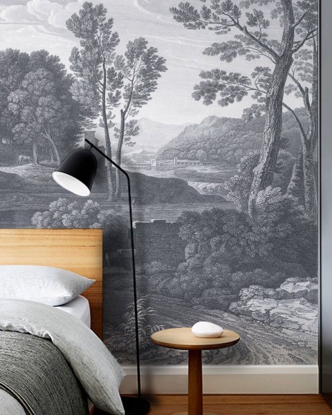 Wallcolors | Ancient Riverside Grove Blue 