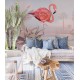WALLCOLORS | Crimson Flamingo