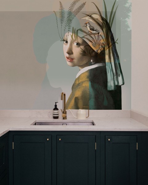Wallcolors | Nature Girl with the Pearl Wallpaper