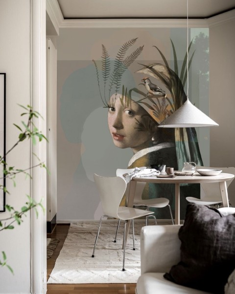 Wallcolors | Nature Girl with the Pearl Wallpaper