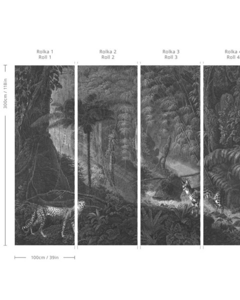 Wallcolors | Palms And Cats Wallpaper