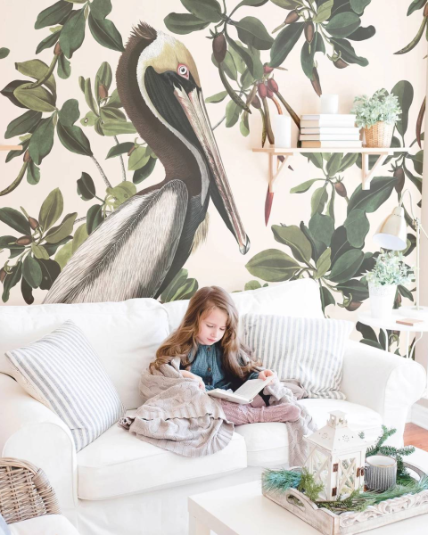 Wallcolors | Vintage Pelicans