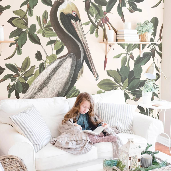 Wallcolors | Vintage Pelicans