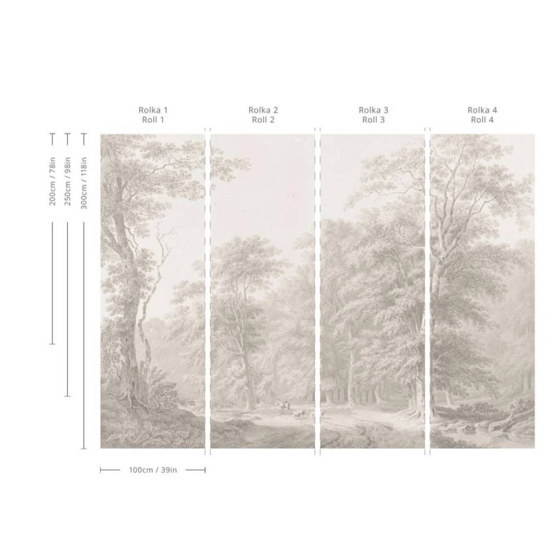 Wallcolors | Watercolor Grove Wallpaper