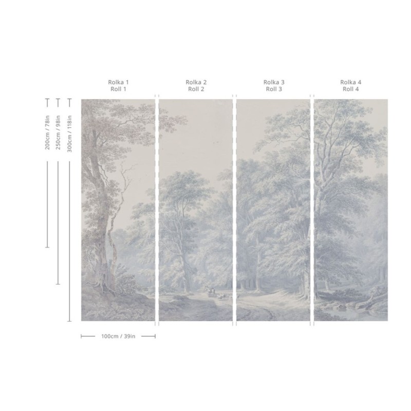 Wallcolors | Watercolor Grove Wallpaper