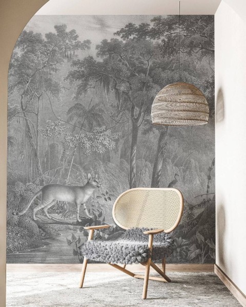 Wallcolors | Jungle Cat Wallpaper