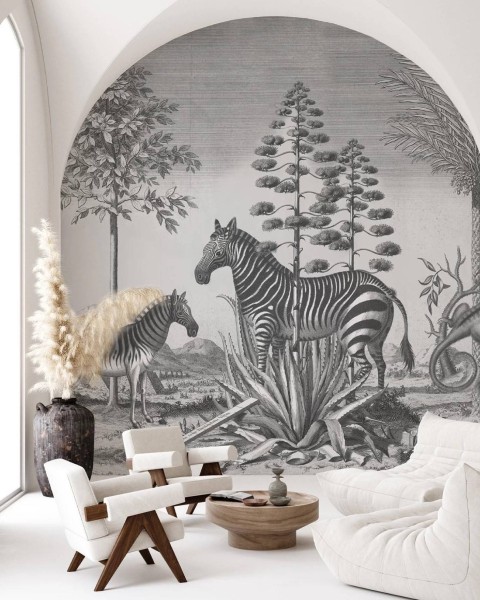 Wallcolors | Zebra on Agave 