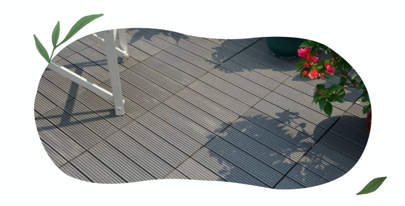 Our decking tiles utilize a 3 point interlocking system that allows you to be creative with various patterns.
