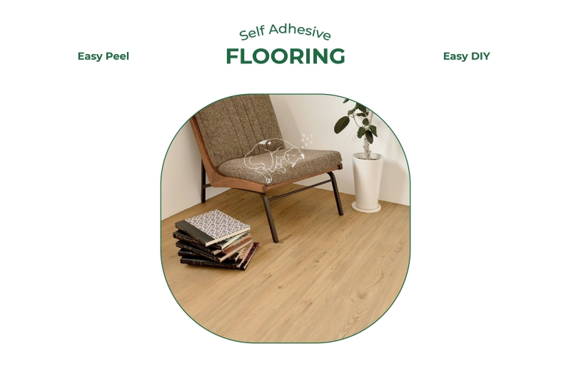 Honpo Singapore's Self-Adhesive Floor Tiles, easy to use, durable, & stylish flooring