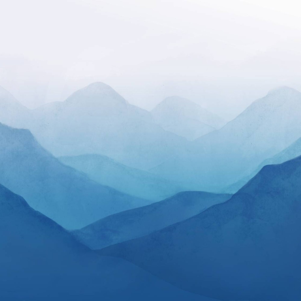 Honpo | Gradation | Mountain Range, Blue