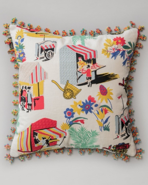 MINDTHEGAP | La Dolce Vita | Cushion | CARRETO DEL CIBO Embroidered 