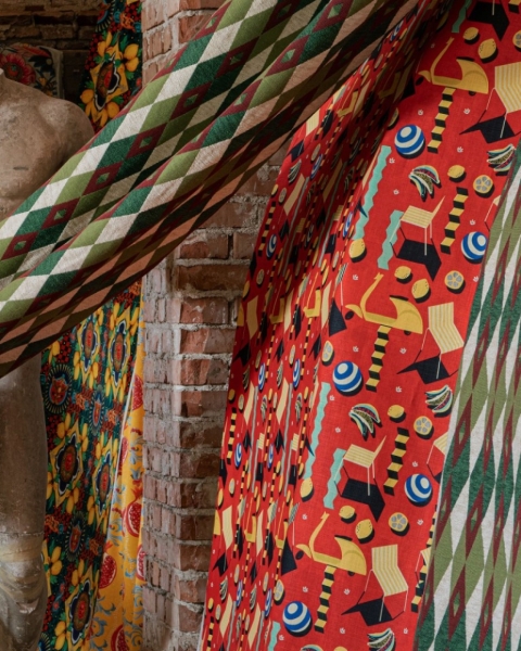 MINDTHEGAP | LA DOLCE VITA | Fabric | ROSSO GIALLO Linen