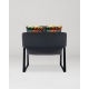 MINDTHEGAP | LA DOLCE VITA | DUNHILL CHAIR | AMALFI Blue velvet and YUZU YELLOW matte leather