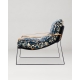 MINDTHEGAP | LA DOLCE VITA | DUNHILL CHAIR | BLU SELVAGGIO velvet and CAMBRIDGE ORANGE leather