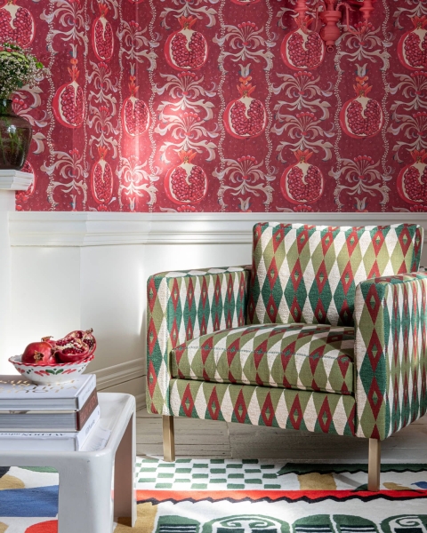 MINDTHEGAP | LA DOLCE VITA | MAVERICK CLUBCHAIR | GIARDINO woven fabric