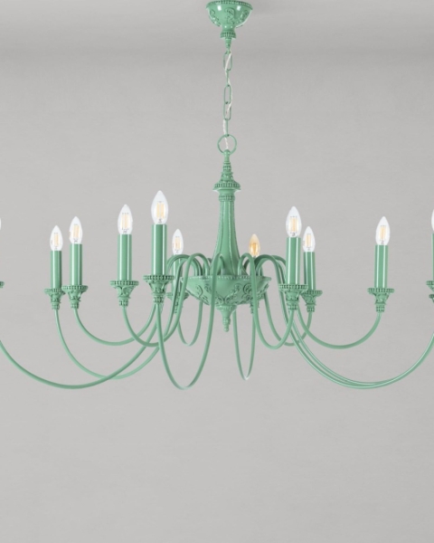 MINDTHEGAP | LA DOLCE VITA | BAILEY 12 Light Pendant - Sage Green resin ø120
