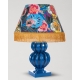 MINDTHEGAP | LA DOLCE VITA | Table Lamp | FIORI IN FIORE BOTANY in Signal Blue resin