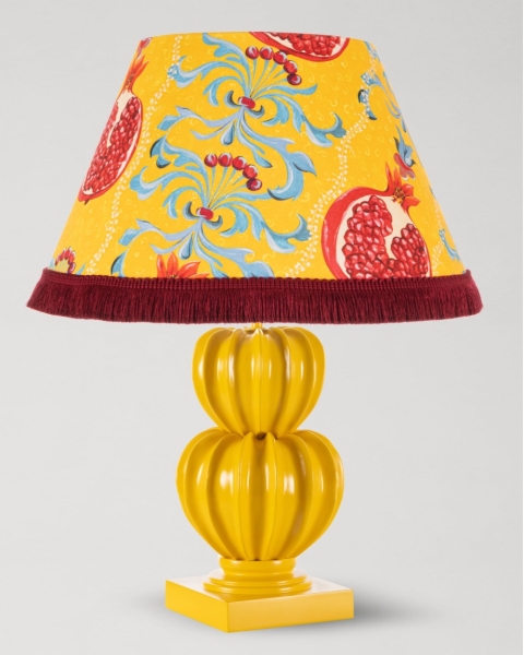 MINDTHEGAP | LA DOLCE VITA | Table Lamp | MELAGRANATA BOTANY in Colza Yellow resin