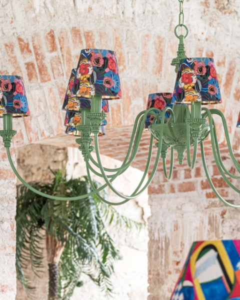 MINDTHEGAP | LA DOLCE VITA | Bailey 12 Light Pendant - FIORI IN FIORE Wall Shade
