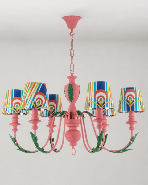 MINDTHEGAP | LA DOLCE VITA | EMILE 6 light Pendant - Caramella Wall Shade