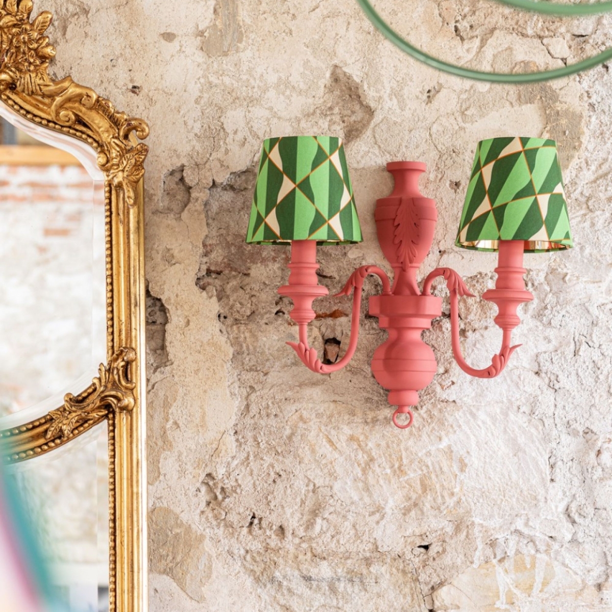 MINDTHEGAP | LA DOLCE VITA | Wall Shade | EMILE Double Arm Sconce Onde Verde 