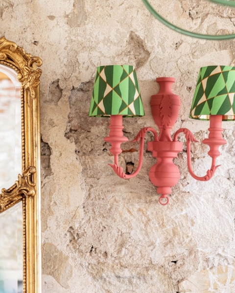 MINDTHEGAP | LA DOLCE VITA | Wall Shade | EMILE Double Arm Sconce Onde Verde 
