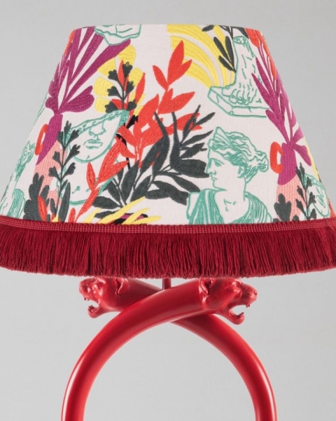 MINDTHEGAP | LA DOLCE VITA | Lampshade | STATUARIO PINK Embroidered 