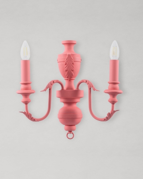 MINDTHEGAP | LA DOLCE VITA | EMILE Double Arm Sconce - Green resin