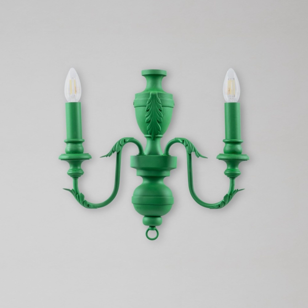 MINDTHEGAP | LA DOLCE VITA | EMILE Double Arm Sconce - Green resin