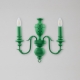 MINDTHEGAP | LA DOLCE VITA | EMILE Double Arm Sconce - Green resin