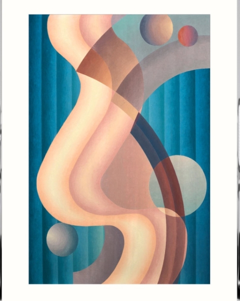 MINDTHEGAP | COMPOSITION NO. 6 by STUART WALKER Framed Art