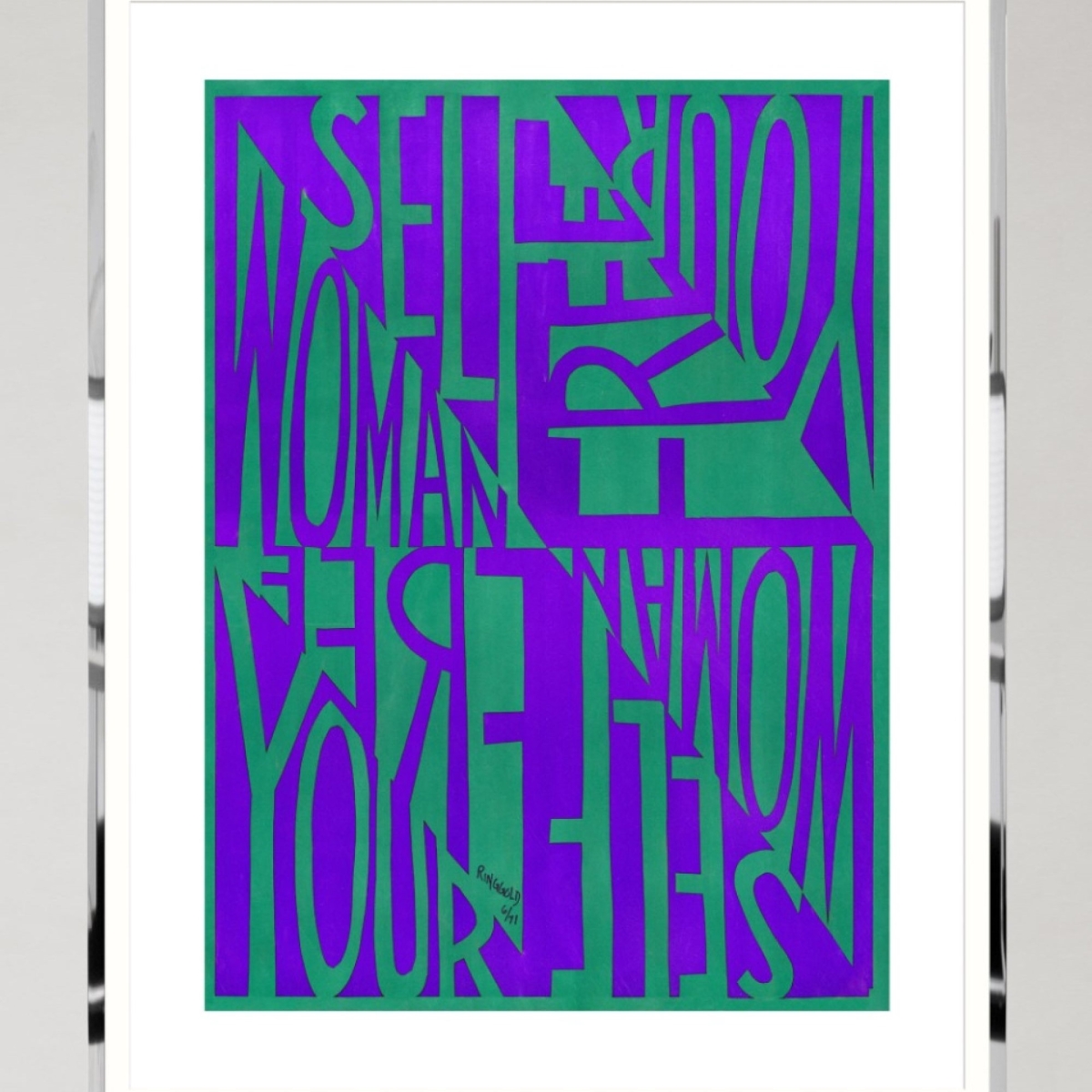 MINDTHEGAP | FREE WOMAN by FAITH RINGGOLD Framed Art