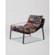 MINDTHEGAP | The Contemporary Capsule | Dunhill Chair | FASNACHT ANTHRACITE Velvet and Rosso Matte Leather