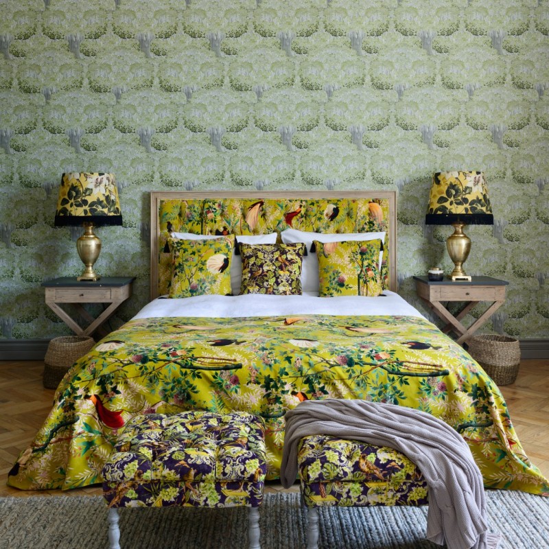 MINDTHEGAP | The Wallpaper Compendium | Savage Leaves Green | WP20445