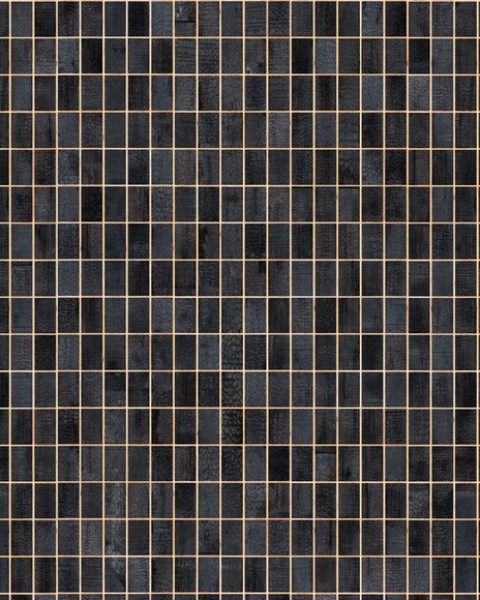 NLXL | PHE - 27 Waste Tiles Burnt Wallpaper by Piet Hein Eek