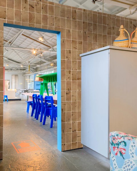 NLXL | PHE - 28 Waste Tiles Heads Wallpaper by Piet Hein Eek