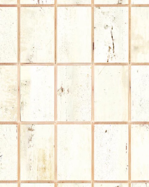 NLXL | PHE - 26 Waste Tiles White Wallpaper by Piet Hein Eek